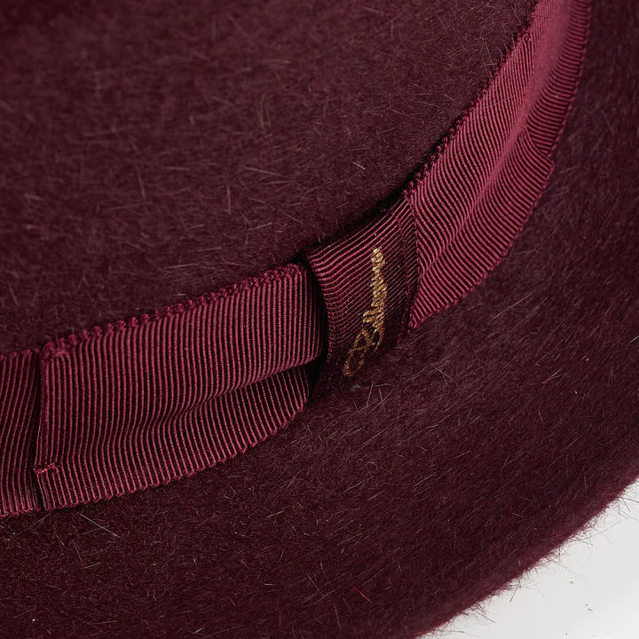 Burgundy pork hot sale pie hat