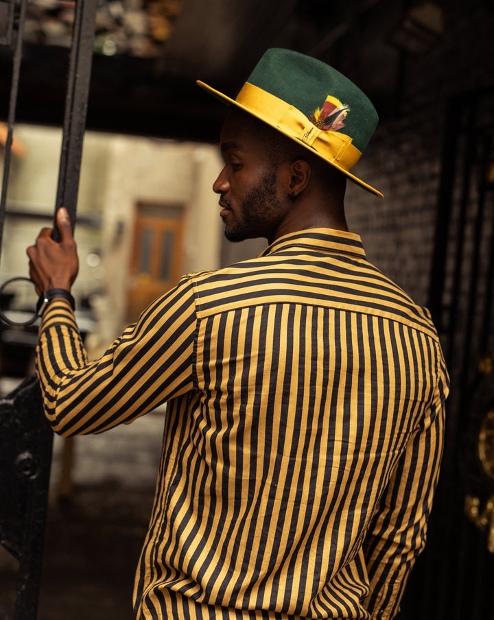 Gent - Flat Brim Fedora – Bellissimo Hats