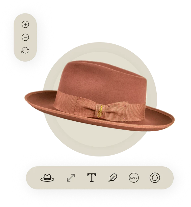 Custom Hat Studio: design your own custom fedora online
