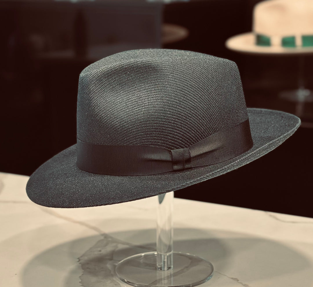 Toquilla Black Panama Style Straw Hat – Bellissimo Hats