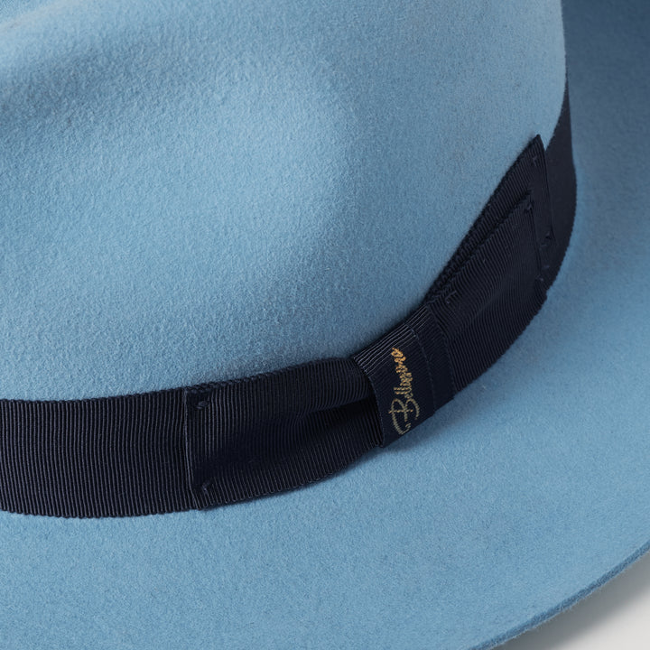 El Capo: Powder Blue Fedora The Boss of Style!