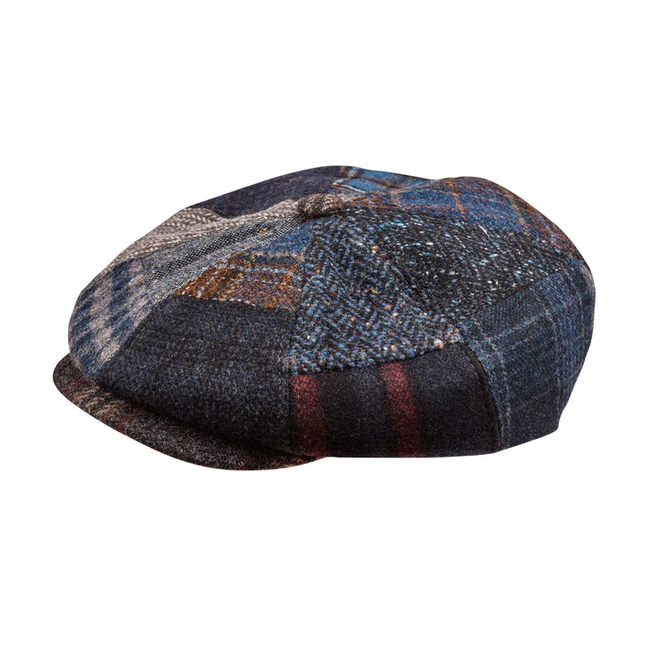 The Patchwork Newsboy - Navy – Bellissimo Hats